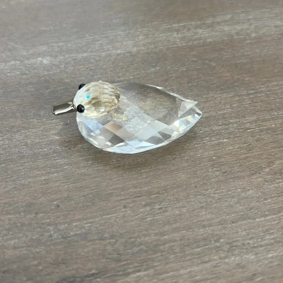 SWAROVSKI Crystal Duck w Silver Beak Figurine - Picture 6 of 6